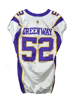 2011 Chad Greenway Game  Worn Minnesota Vikings Jersey 11/27/11 (Vikings LOA)